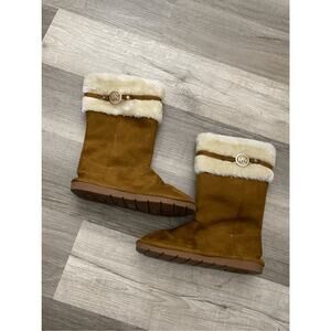 Michael Kors Wren Boots in Chestnut Brown, Kids Size 4 / Women's Size 5.5